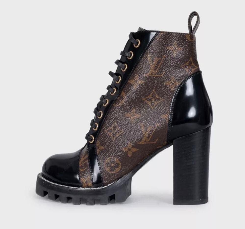 Louis Vuitton Star Trail Brown Monogram Ankle Boots sz.36
